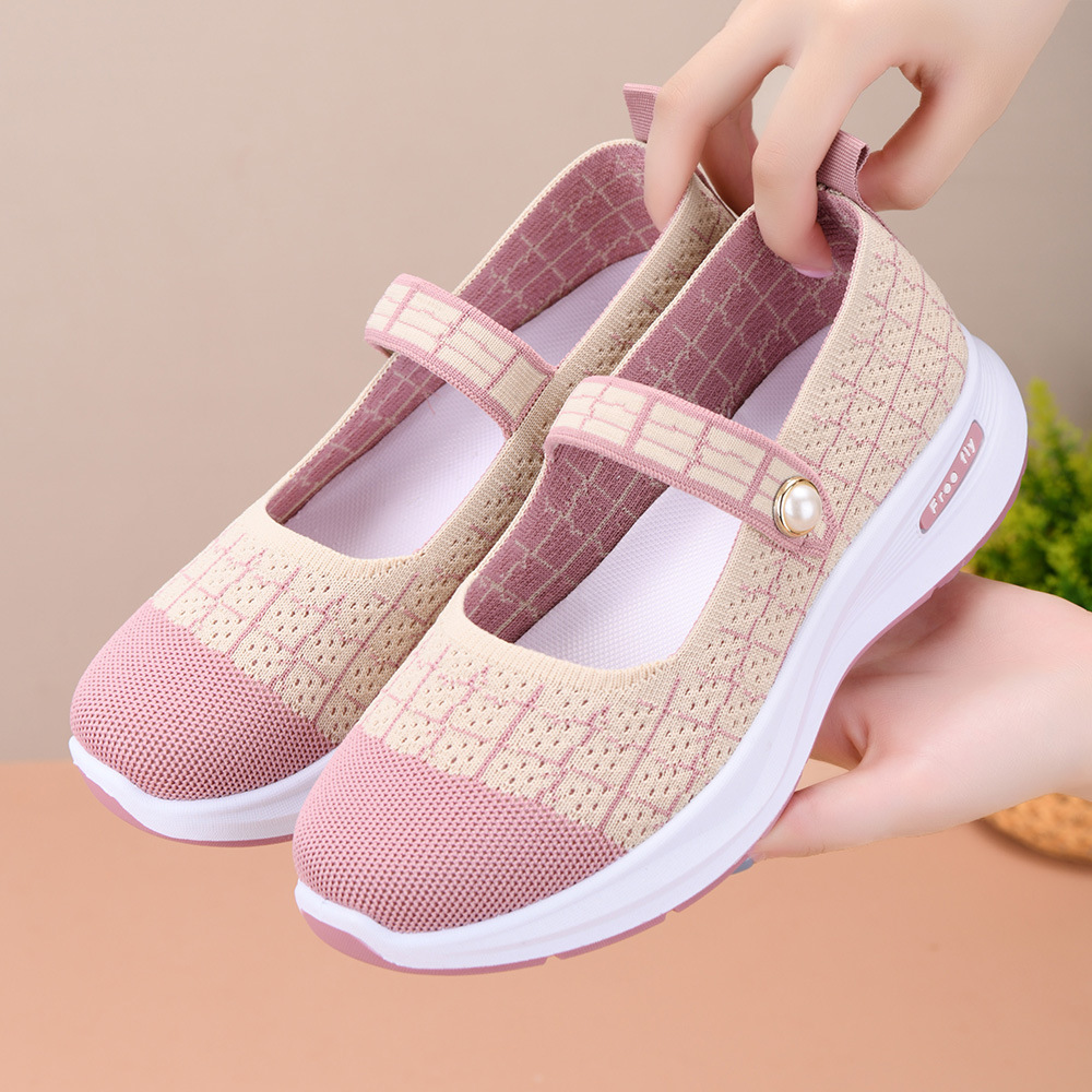 Elastic Waistband Roll - Sneakers Mary Jane con Cinturino Elastico