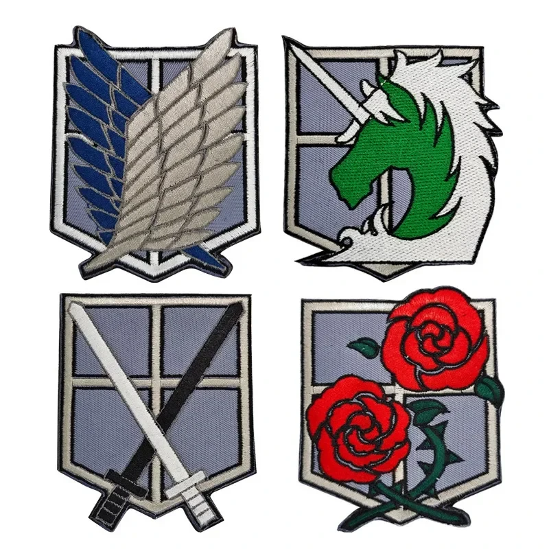 Velcro Sew On - Attack on Titan Toppa ricamata anime