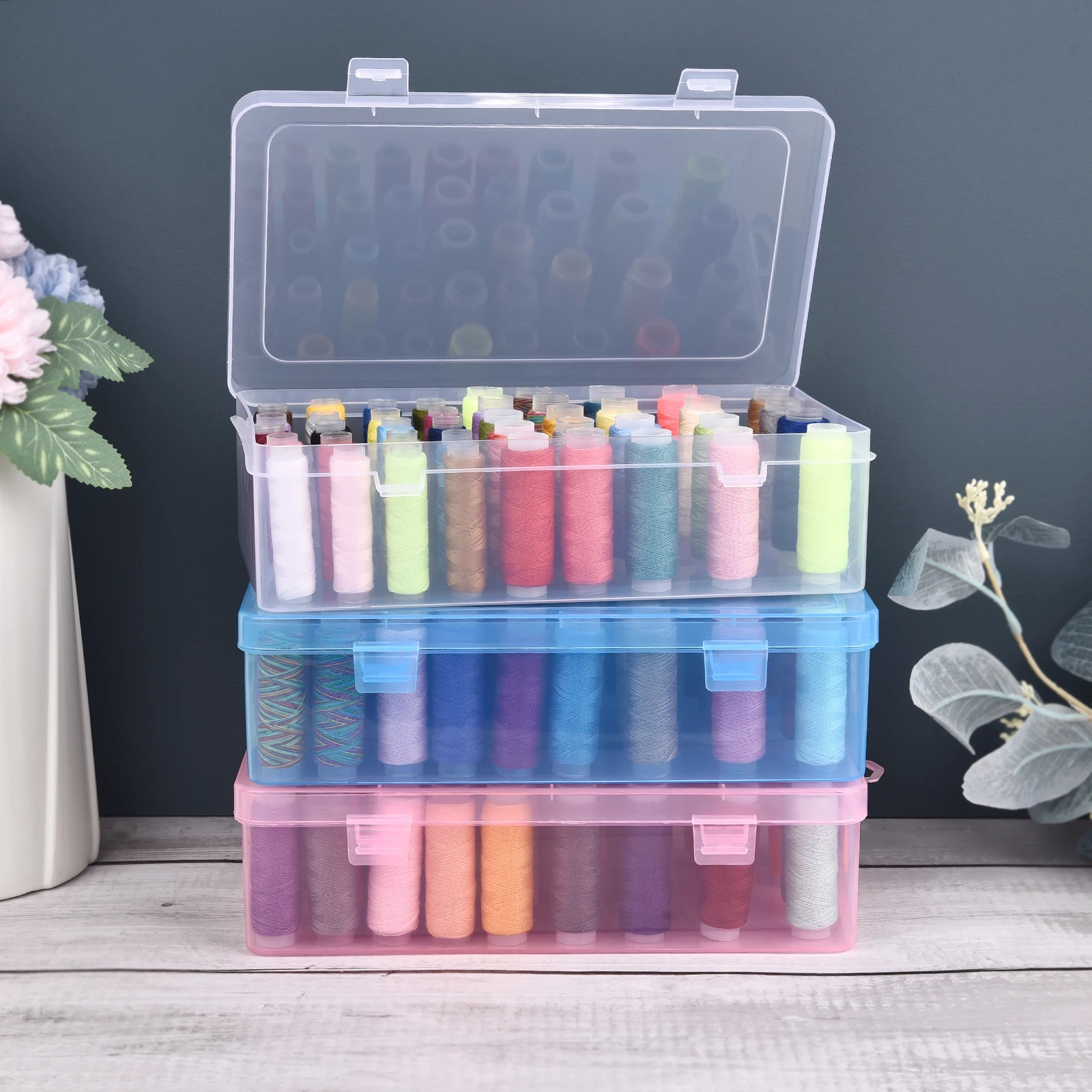 Bobbin Organizer Box - Nuovo 24 Griglie Bobina Organizzatore/42 Assi