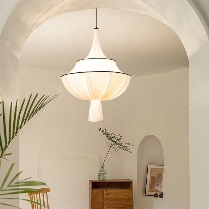 Century Textile & Sewing Supply Reviews - Lampada a Sospensione LED in Tessuto