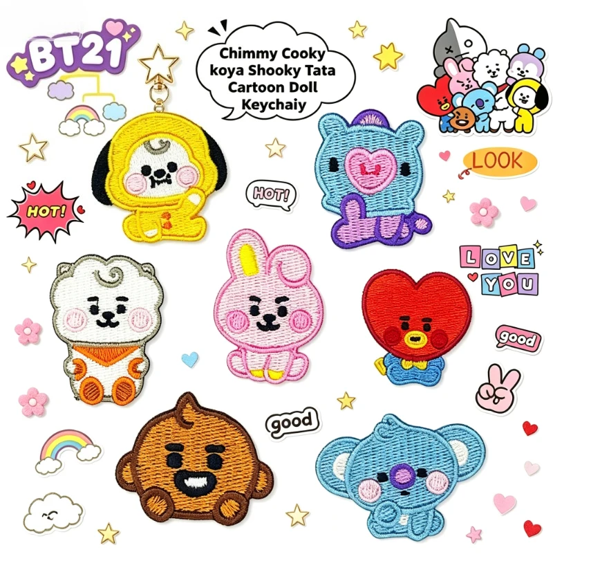 Iron On Patch - Patch Ricamate Autoadesive LINE FRIENDS BT21