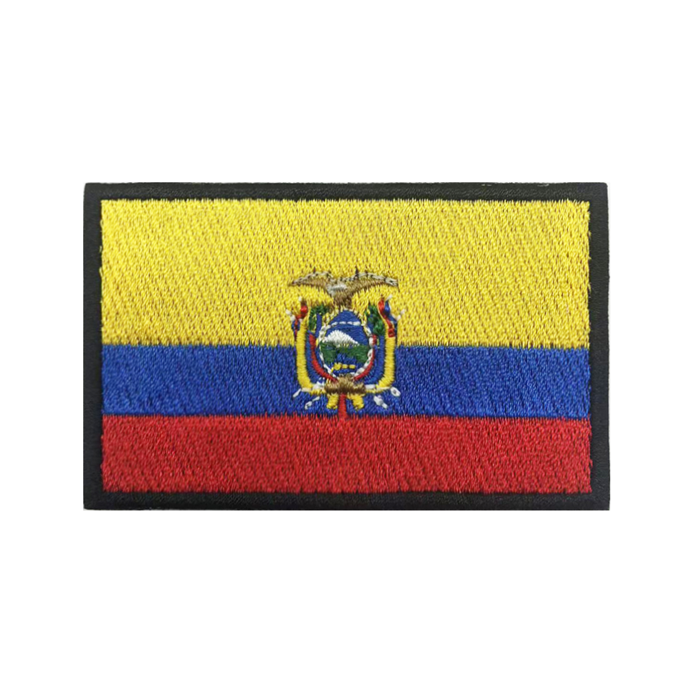 Velcro Sew On - 1PC bandiera equatoriana Ecuador Patch strisce