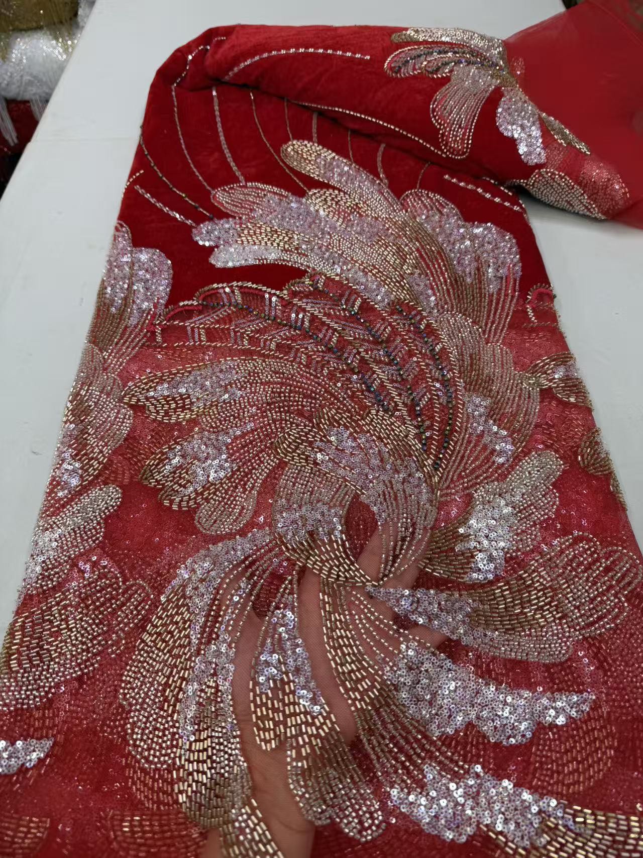 Tessuto in pizzo tulle african - Sewing Velvet Fabric recensione e prezzo