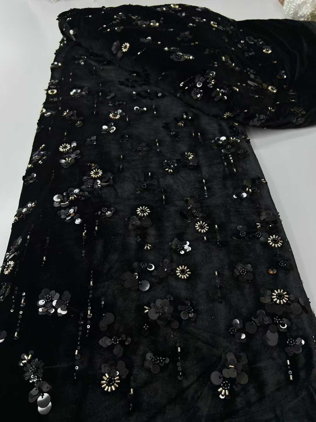 Paillettes africane Tessuto di - Sewing Velvet Fabric recensione e prezzo