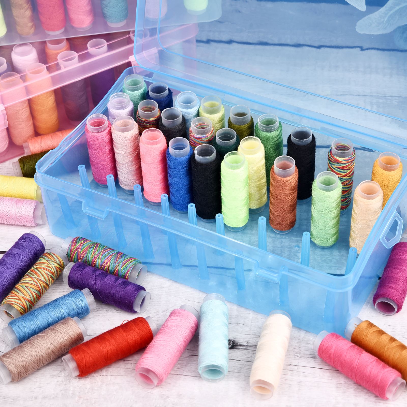 42 Assi Filo Per Cucire Scatol - Bobbin Organizer Box recensione e prezzo