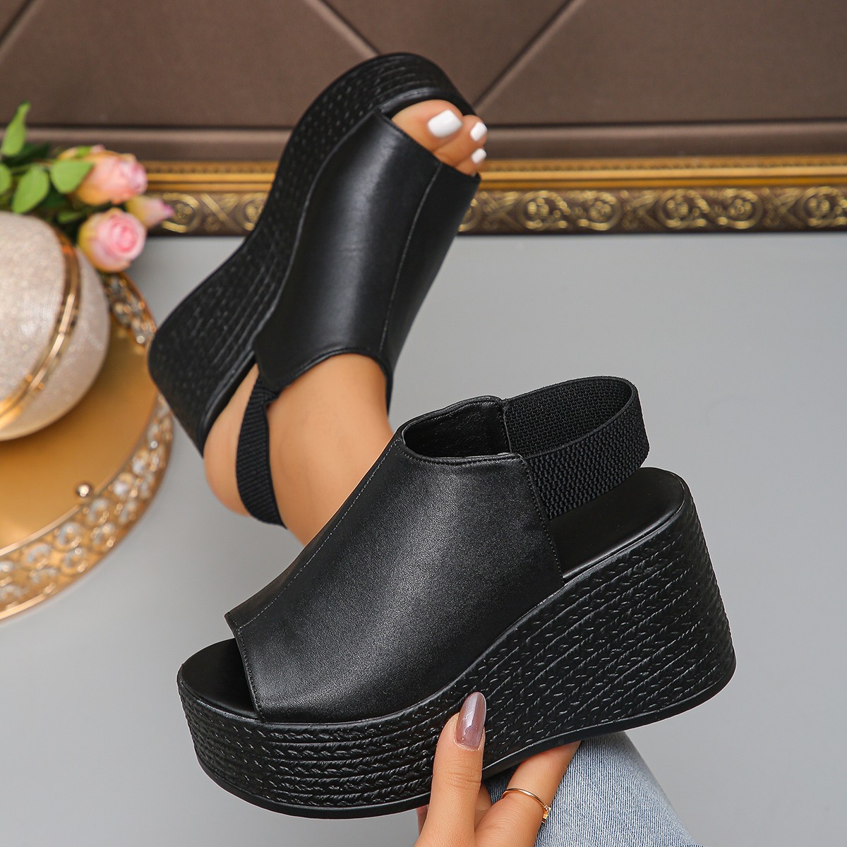 Sandali da donna Sandali con z - Elastic Waistband Roll recensione e prezzo